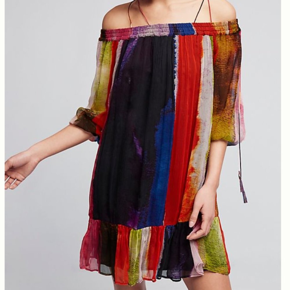*NWT* Anthropologie Zora off the Shoulder Dress M